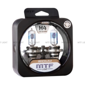 Комплект галогенных ламп MTF H4 12V 60/55W Iridium